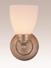 Trans Globe 3355 BN - 1LT SCONCE-STRAIGHT ARM-FROST